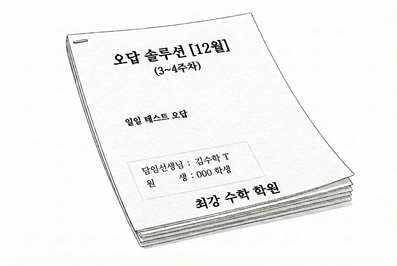 기존 오답 관리의 어려움 이미지