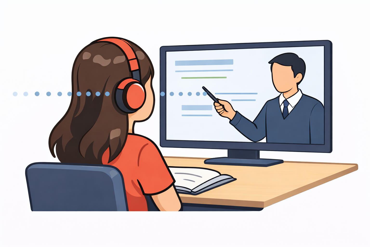 일방향 판서 수업